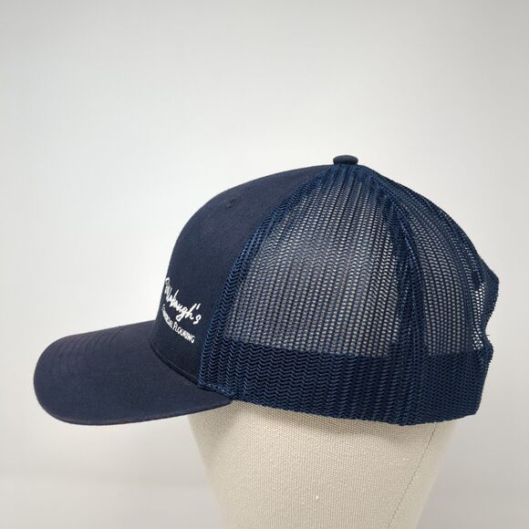 Dillabaugh's Commercial Flooring Snapback Trucker Hat Blue OS Mesh Richardson - Picture 3 of 9